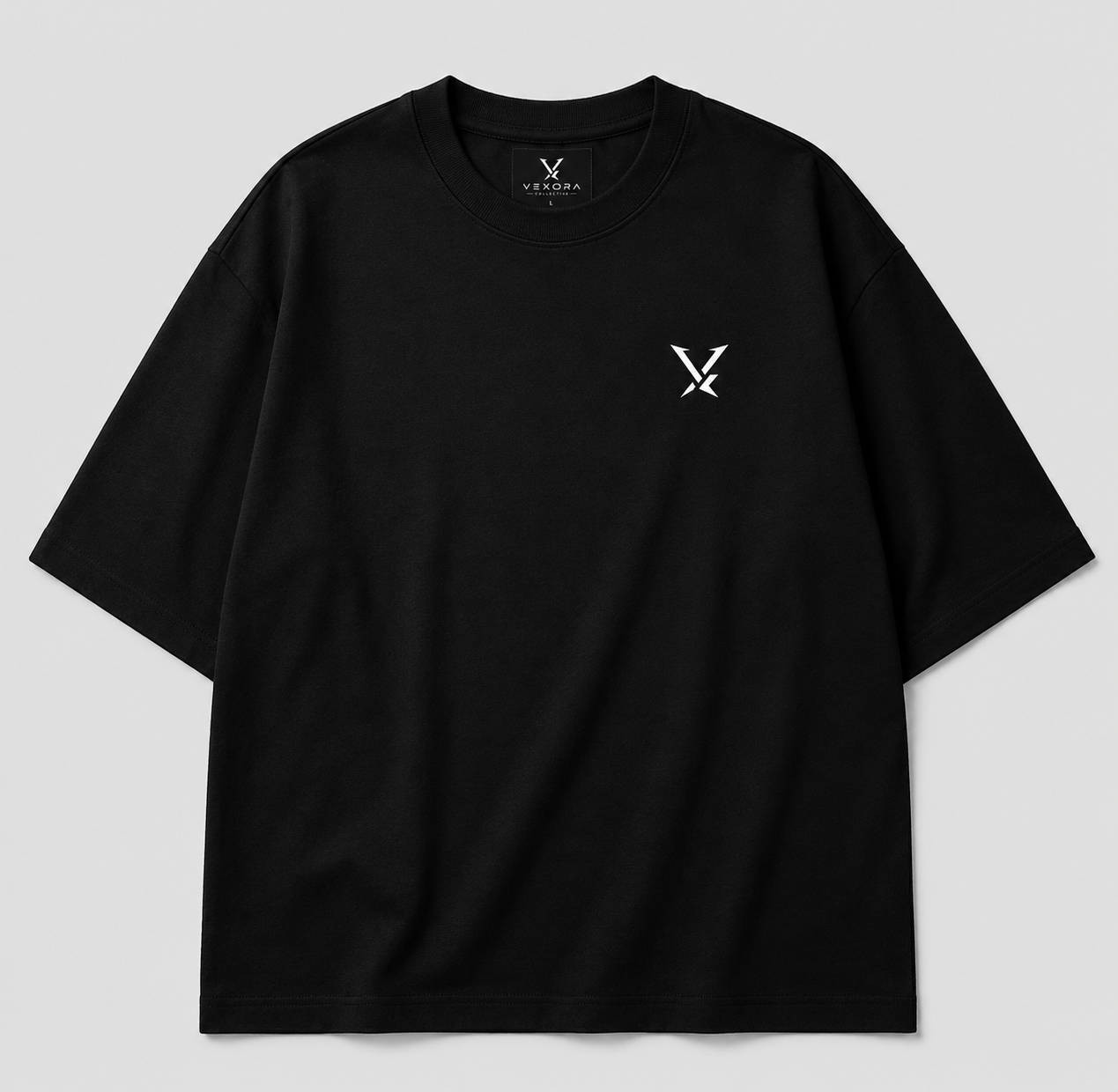 Monochrome Anime Eyes Oversized Tee | 260 GSM